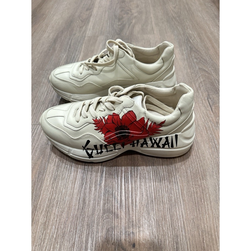 Gucci Rython Hawaii print Sneakers Size 39